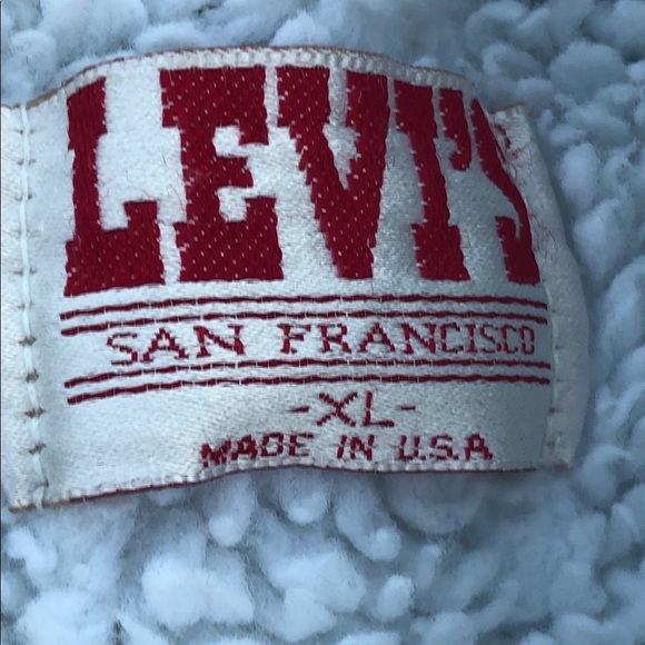 Vintage 80s Levi’s Acid Wash Sherpa Denim Jacket - Picture 8 of 8